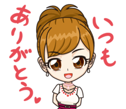 Japanese kawaii girl sticker #6214589