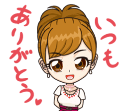 Japanese kawaii girl sticker #6214589