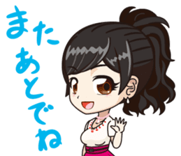 Japanese kawaii girl sticker #6214593