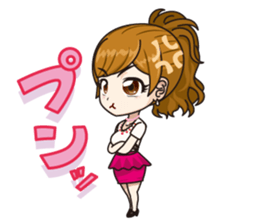 Japanese kawaii girl sticker #6214595