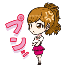 Japanese kawaii girl sticker #6214595