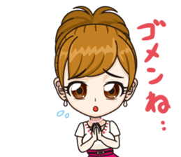 Japanese kawaii girl sticker #6214598