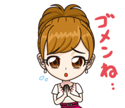 Japanese kawaii girl sticker #6214598