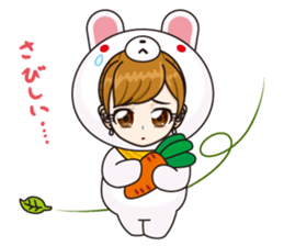 Japanese kawaii girl sticker #6214599