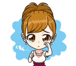 Japanese kawaii girl sticker #6214600