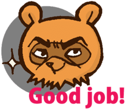 Boss of Raccoon dog in English sticker #6215050