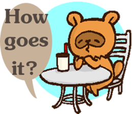 Boss of Raccoon dog in English sticker #6215051