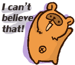 Boss of Raccoon dog in English sticker #6215053