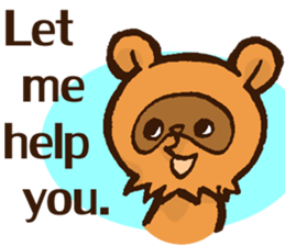 Boss of Raccoon dog in English sticker #6215072