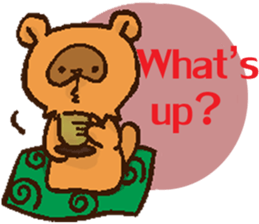 Boss of Raccoon dog in English sticker #6215075