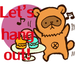 Boss of Raccoon dog in English sticker #6215078