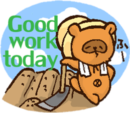 Boss of Raccoon dog in English sticker #6215085