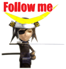 Masamune 3D action sticker sticker #6215342