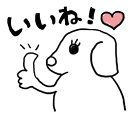 Fatty dog! daily life conversation sticker #6215462