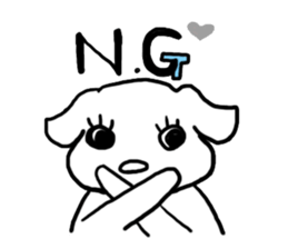 Fatty dog! daily life conversation sticker #6215465