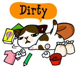 mamecat2 english sticker #6215544