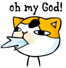 mamecat2 english sticker #6215548