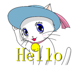 White cat of momo sticker #6215889