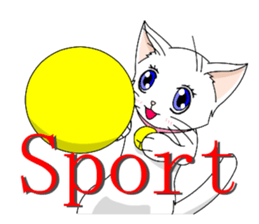 White cat of momo sticker #6215904