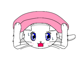 White cat of momo sticker #6215905