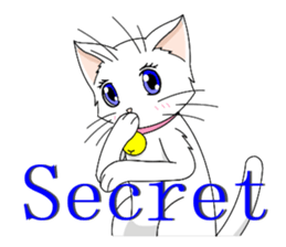 White cat of momo sticker #6215909