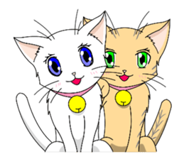 White cat of momo sticker #6215910