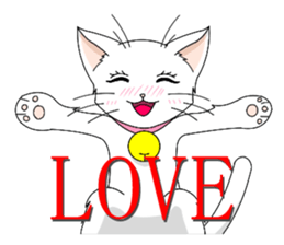 White cat of momo sticker #6215913