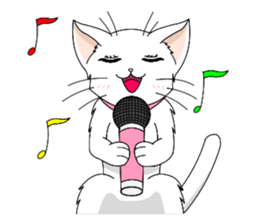 White cat of momo sticker #6215916