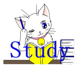 White cat of momo sticker #6215919