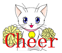 White cat of momo sticker #6215921