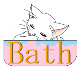 White cat of momo sticker #6215927