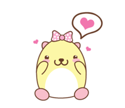 Little bear "MOMO" sticker #6216609