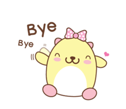 Little bear "MOMO" sticker #6216615