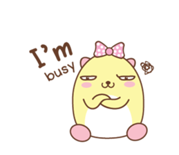 Little bear "MOMO" sticker #6216621