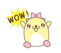 Little bear "MOMO" sticker #6216628