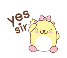 Little bear "MOMO" sticker #6216631