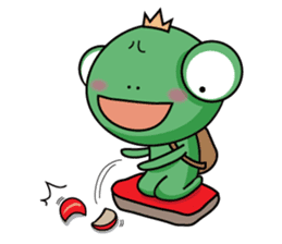 Backpack frog-Tourism twelve things sticker #6216729