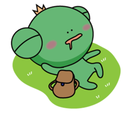 Backpack frog-Tourism twelve things sticker #6216763