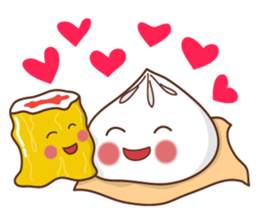 Dim sum and bun sticker #6218450