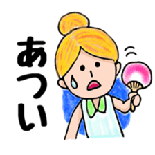 Cute mini girl sticker sticker #6218508
