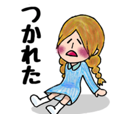 Cute mini girl sticker sticker #6218510