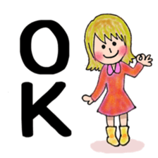 Cute mini girl sticker sticker #6218511