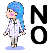 Cute mini girl sticker sticker #6218512