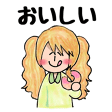 Cute mini girl sticker sticker #6218515
