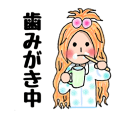 Cute mini girl sticker sticker #6218517