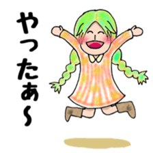 Cute Mini Girl Sticker By Mozuku Sticker