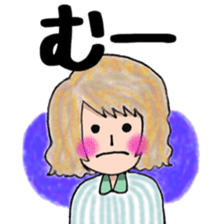 Cute mini girl sticker sticker #6218522