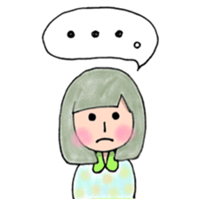 Cute mini girl sticker sticker #6218527