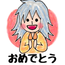 Cute mini girl sticker sticker #6218530