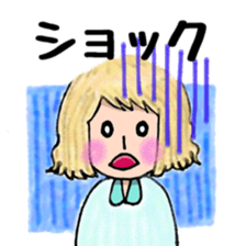 Cute mini girl sticker sticker #6218532